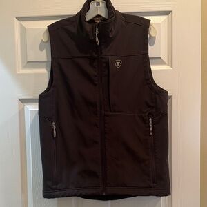 Ariat Women’s Softshell Vest 10023336 – Brown Zip-Up, Size S